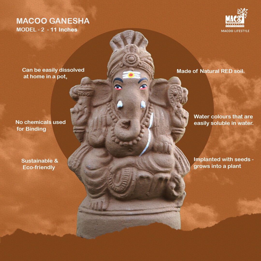11" Plantable Seed Ganesha