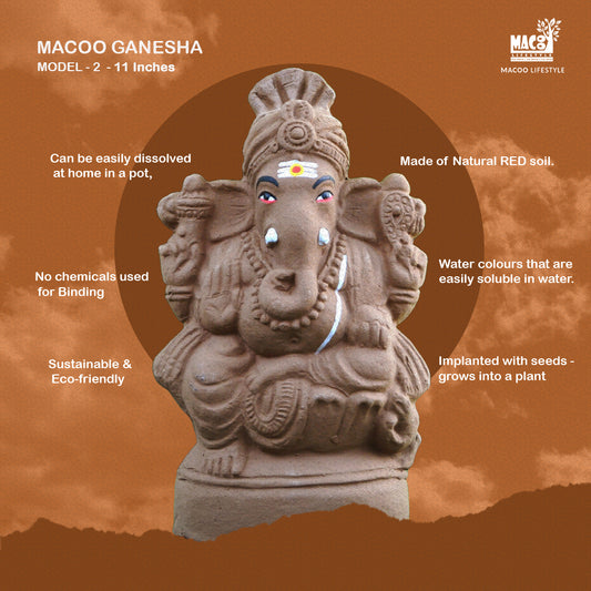 11" Plantable Seed Ganesha