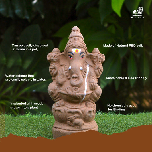 7.5" Plantable Seed Ganesha
