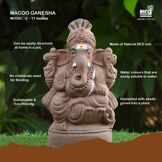 11" Plantable Seed Ganesha